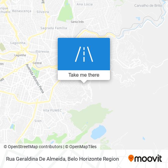 Rua Geraldina De Almeida map