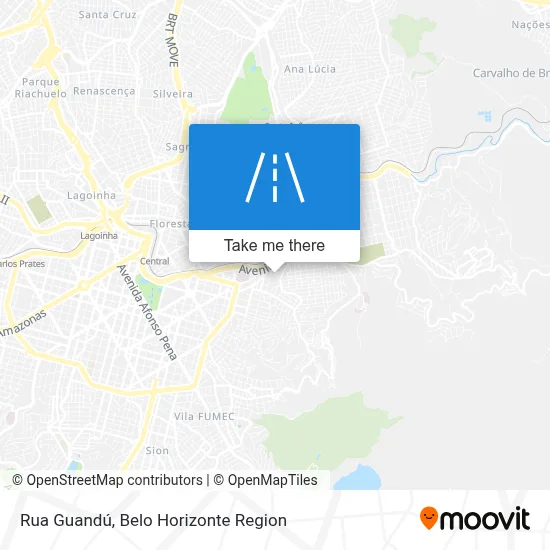 Rua Guandú map