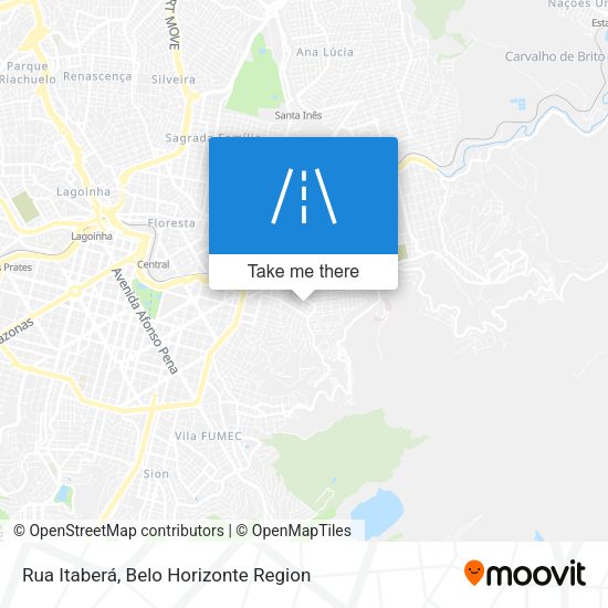 Rua Itaberá map
