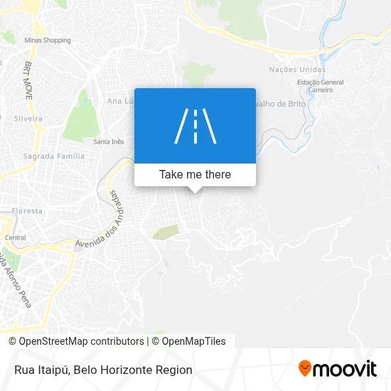 Rua Itaipú map