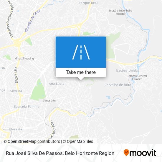 Mapa Rua José Silva De Passos