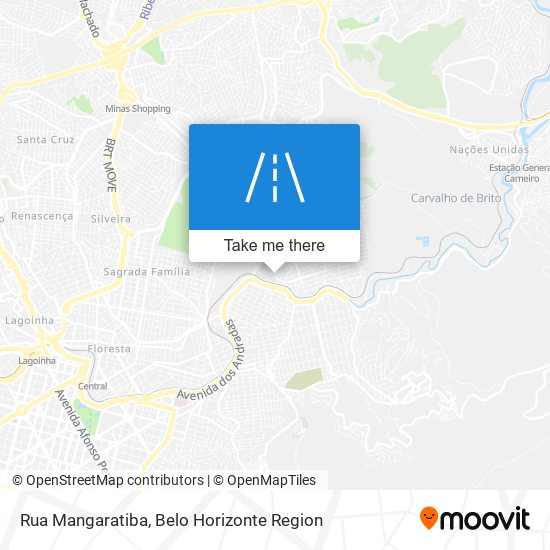 Mapa Rua Mangaratiba