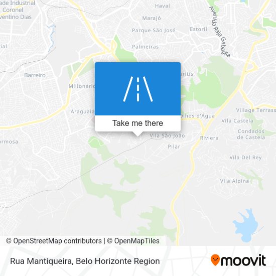 Rua Mantiqueira map