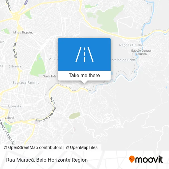 Rua Maracá map