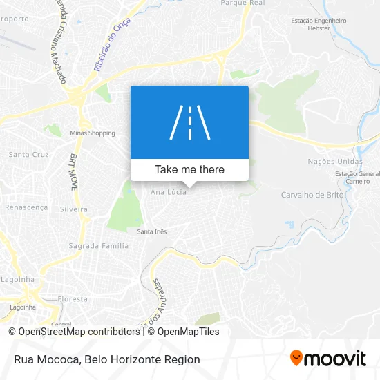 Rua Mococa map
