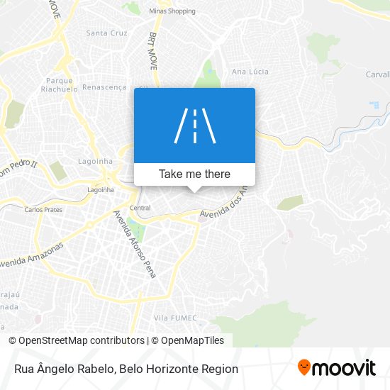 Mapa Rua Ângelo Rabelo