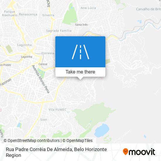 Mapa Rua Padre Corrêia De Almeida