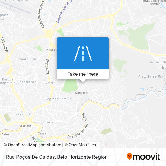 Rua Poços De Caldas map