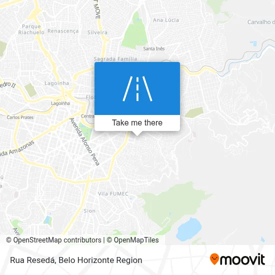 Rua Resedá map