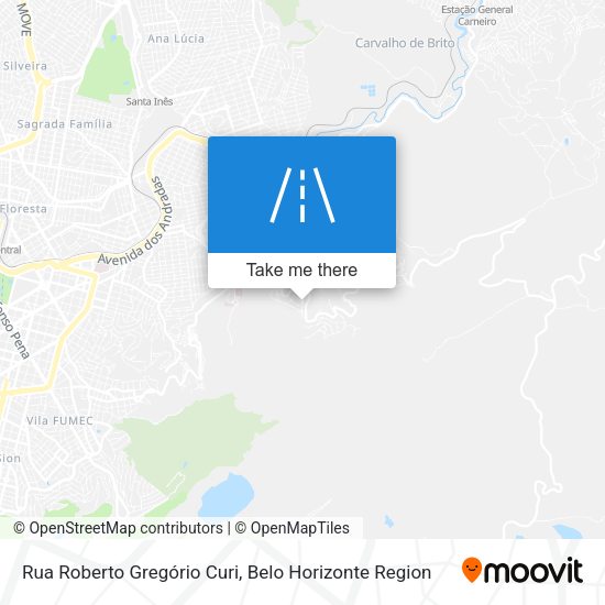 Rua Roberto Gregório Curi map