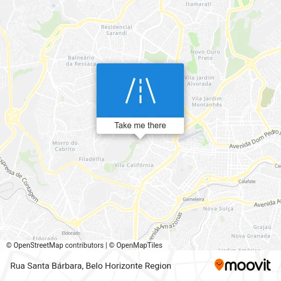 Rua Santa Bárbara map