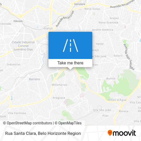 Rua Santa Clara map