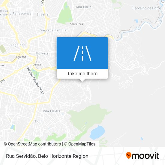 Rua Servidão map