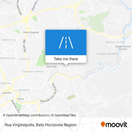 Mapa Rua Virginópolis