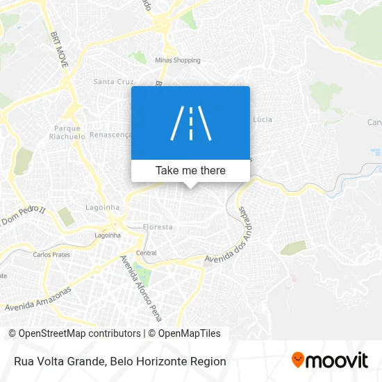 Rua Volta Grande map