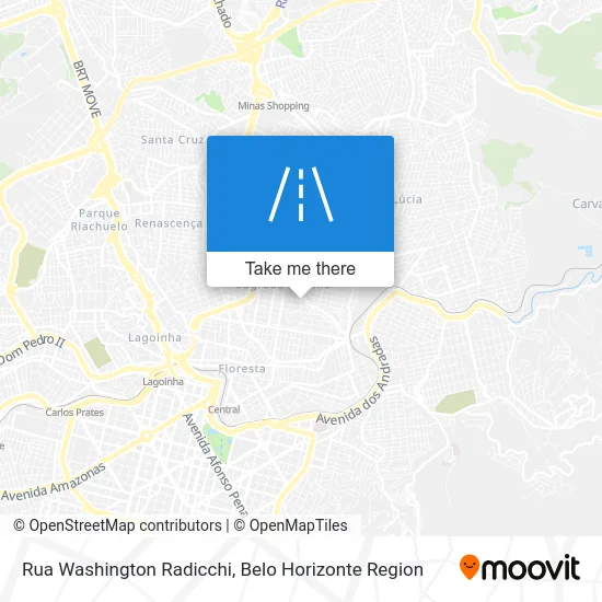 Rua Washington Radicchi map