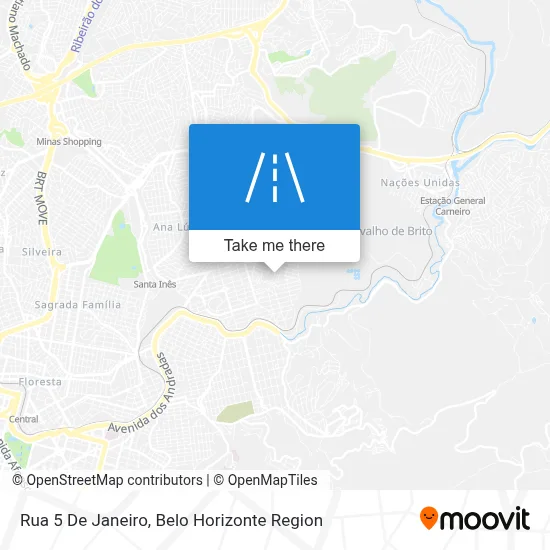 Rua 5 De Janeiro map