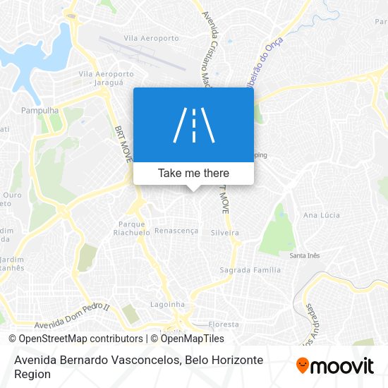 Avenida Bernardo Vasconcelos map