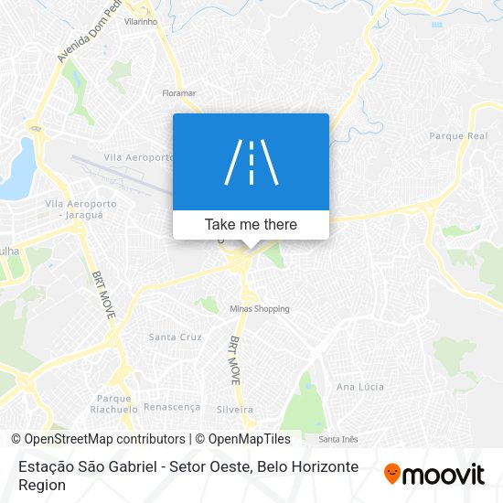 Estação São Gabriel - Setor Oeste map