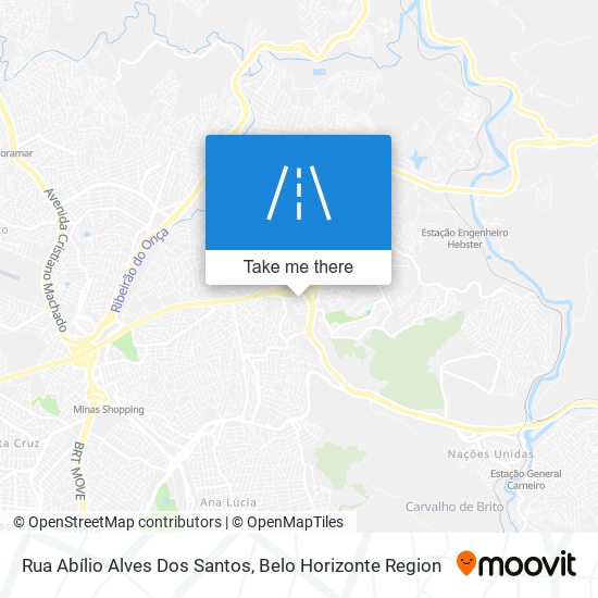 Mapa Rua Abílio Alves Dos Santos