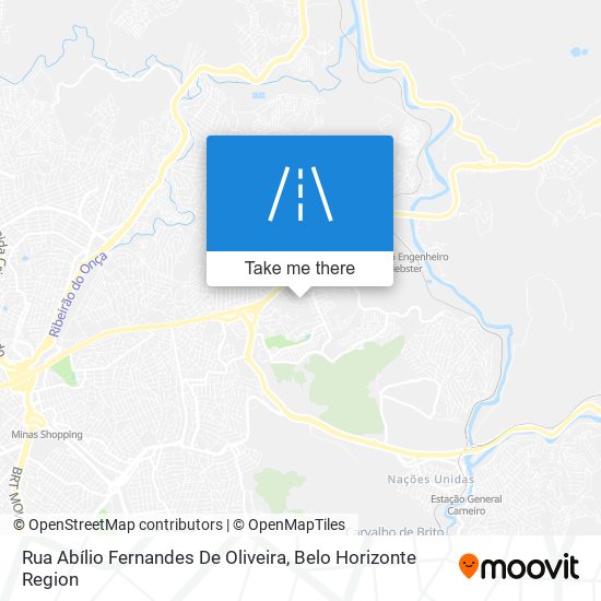 Mapa Rua Abílio Fernandes De Oliveira