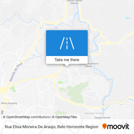 Mapa Rua Elisa Moreira De Araújo