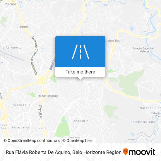 Mapa Rua Flávia Roberta De Aquino