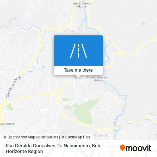 Rua Geralda Gonçalves Do Nascimento map