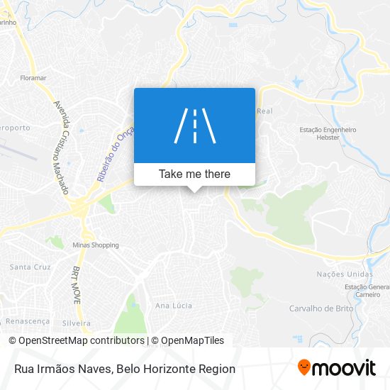 Mapa Rua Irmãos Naves