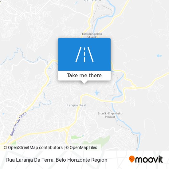 Mapa Rua Laranja Da Terra