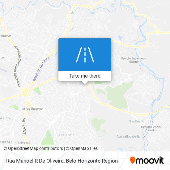 Mapa Rua Manoel R De Oliveira