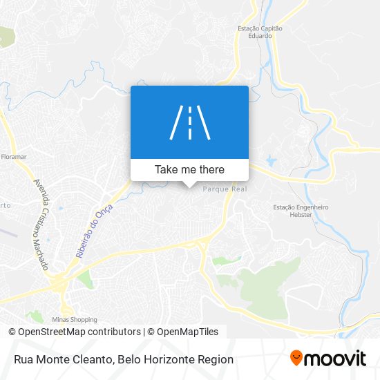 Mapa Rua Monte Cleanto