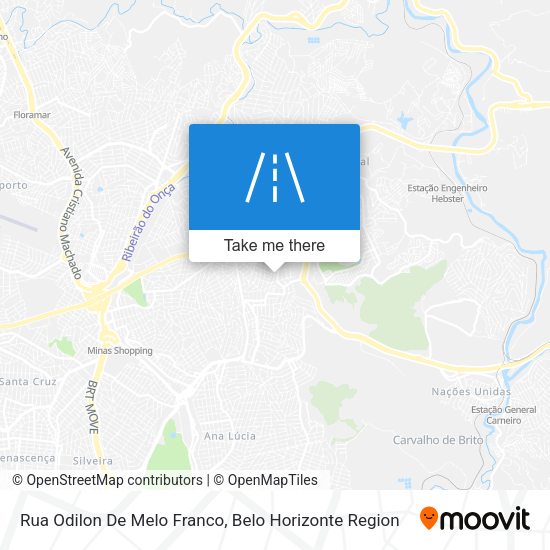 Rua Odilon De Melo Franco map