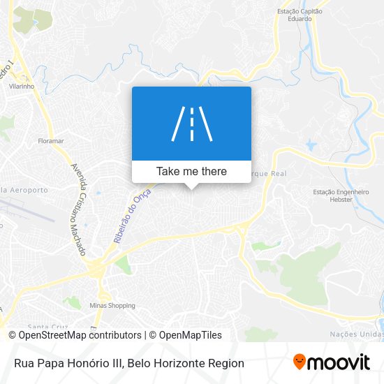 Rua Papa Honório III map