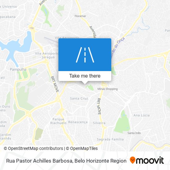 Mapa Rua Pastor Achilles Barbosa