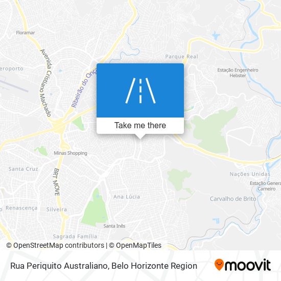 Rua Periquito Australiano map