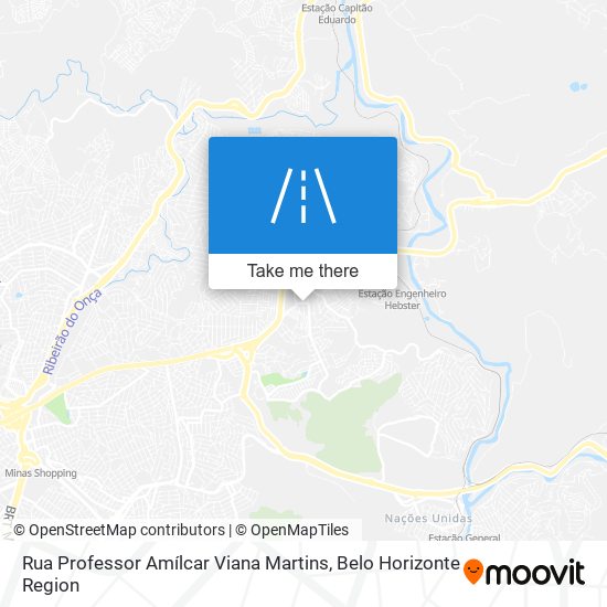 Mapa Rua Professor Amílcar Viana Martins