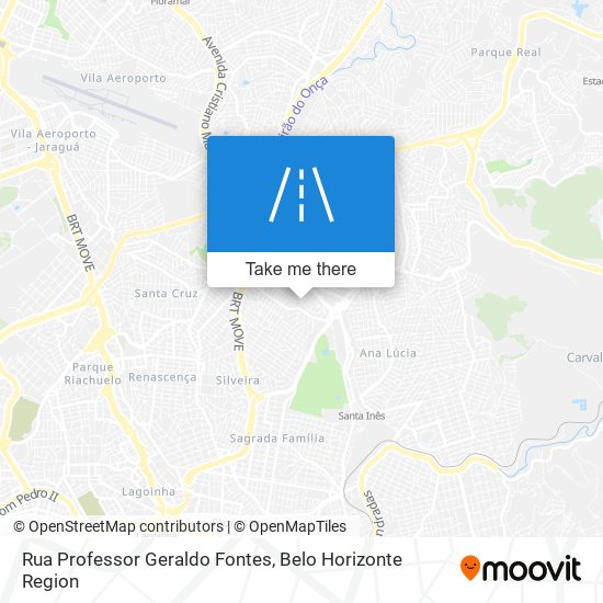 Mapa Rua Professor Geraldo Fontes