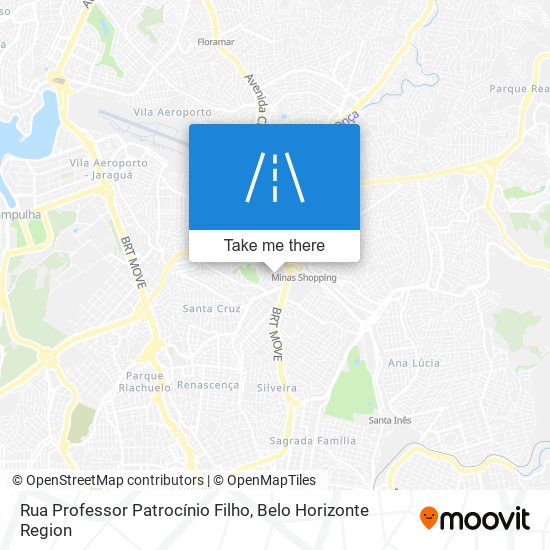 Mapa Rua Professor Patrocínio Filho