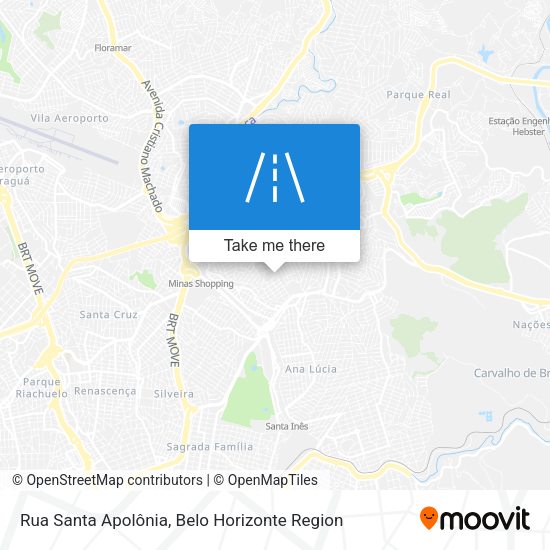 Rua Santa Apolônia map