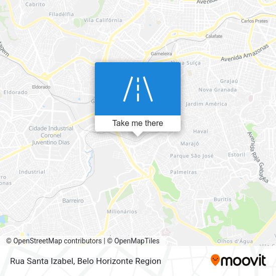 Rua Santa Izabel map