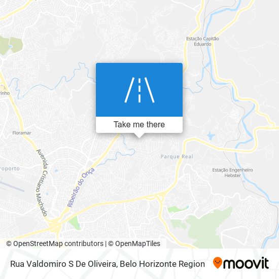 Mapa Rua Valdomiro S De Oliveira