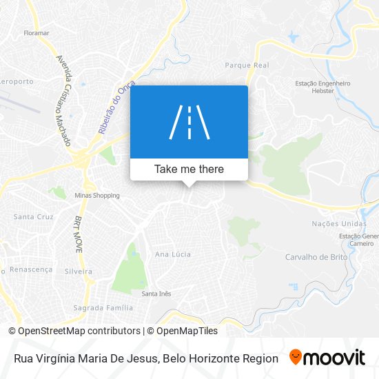 Mapa Rua Virgínia Maria De Jesus