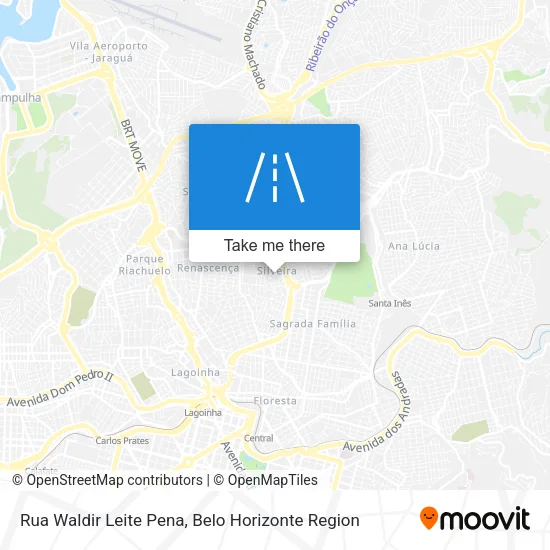 Rua Waldir Leite Pena map