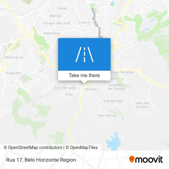 Rua 17 map