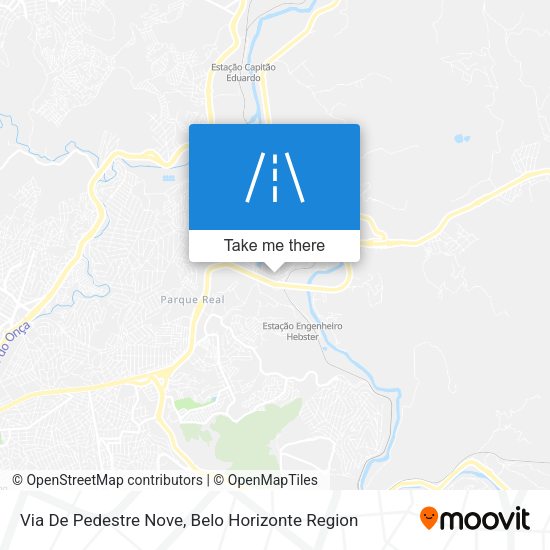 Via De Pedestre Nove map