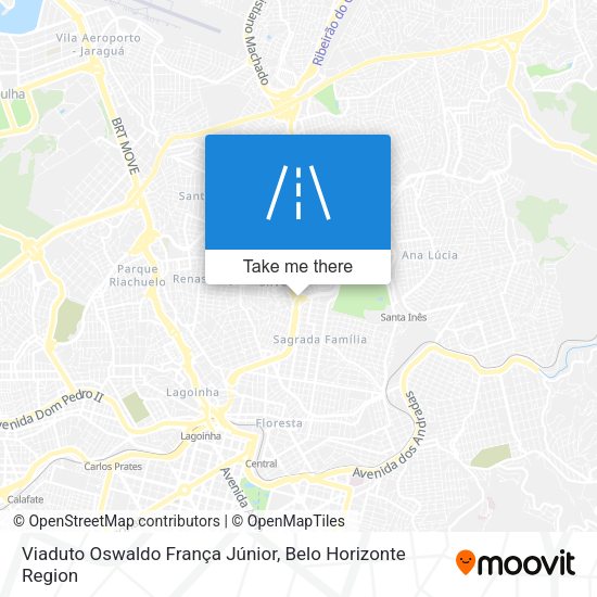 Viaduto Oswaldo França Júnior map
