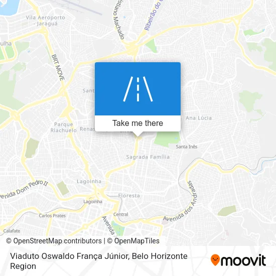 Viaduto Oswaldo França Júnior map