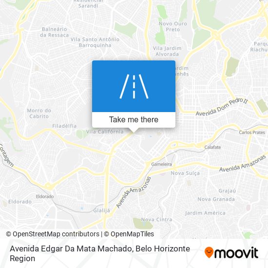 Mapa Avenida Edgar Da Mata Machado