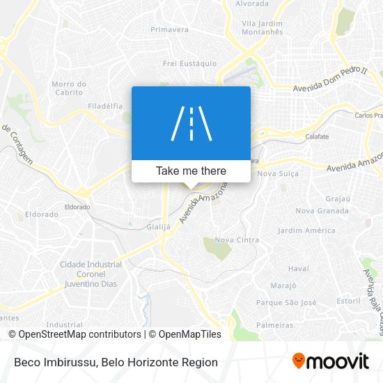 Beco Imbirussu map